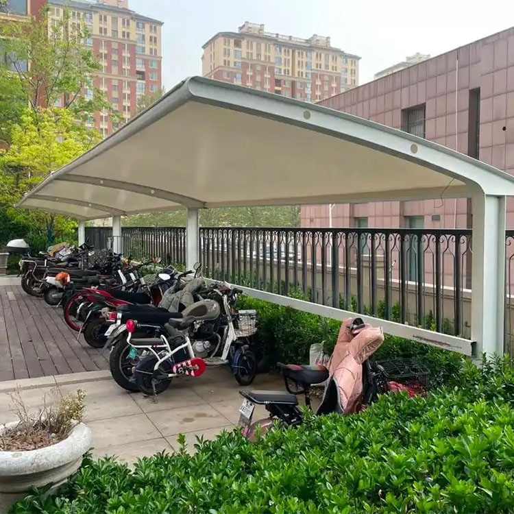 沈阳膜结构电动车棚